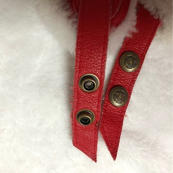 Fourrures Audet Red Aviator Flyers Winter Hat Unisex Size Small - Picture 8 of 9